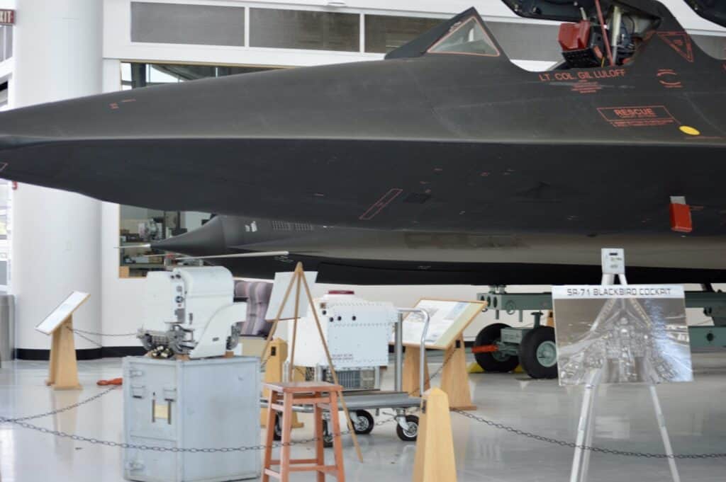 Cockpit of the SR-71 Blackbird at the Evergreen Space Museum in McMinnville.