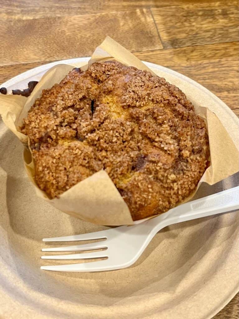 Crumb muffin at Willamette Valley Fruit Company.