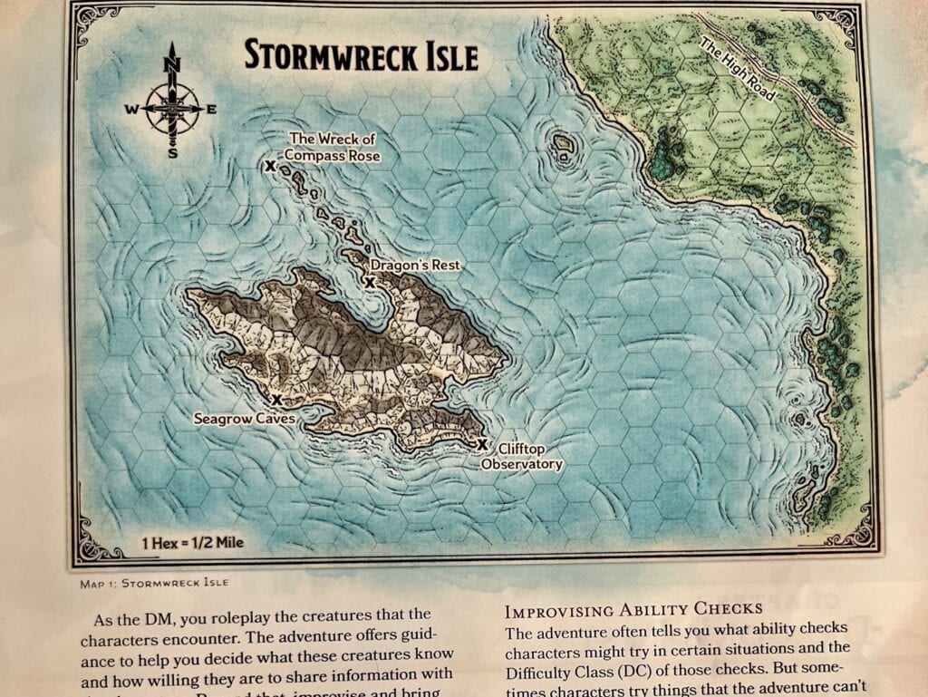 Part of a map illustration in a campaign setting book.