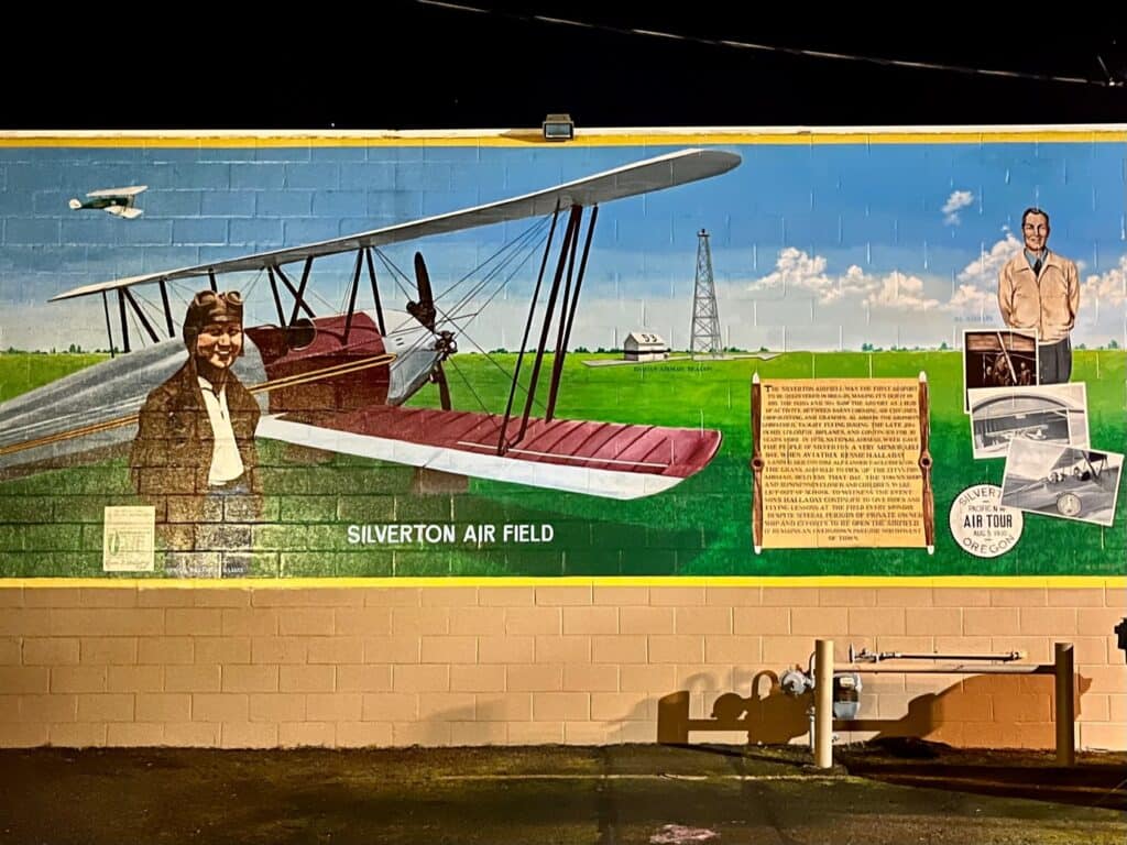 Silverton Air Field Mural. Kids and adults will enjoy these huge works of art in the Silverton downtown area.