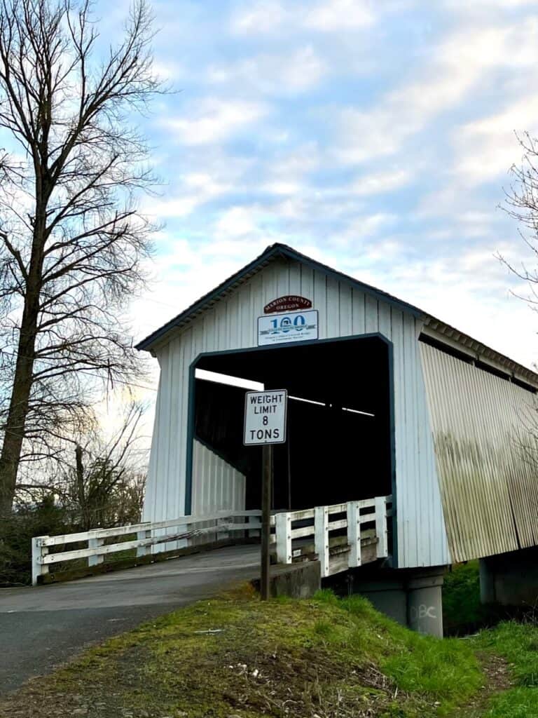 Gallon House Covered Bridge just outside Silverton Oregon.