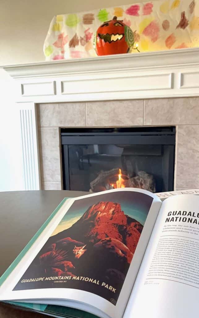 A national park picture book showcases Guadalupe Mountains National Park. It's smart to research the best books on national parks.