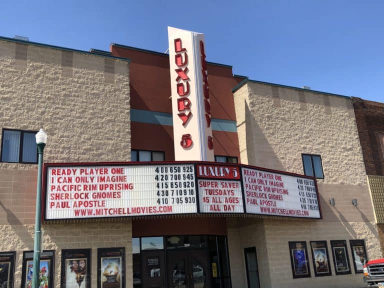 Mitchell's Luxury 5 Cinema is the city's primary movie theater. Movie theaters are one of the best things to do in Mitchell SD.