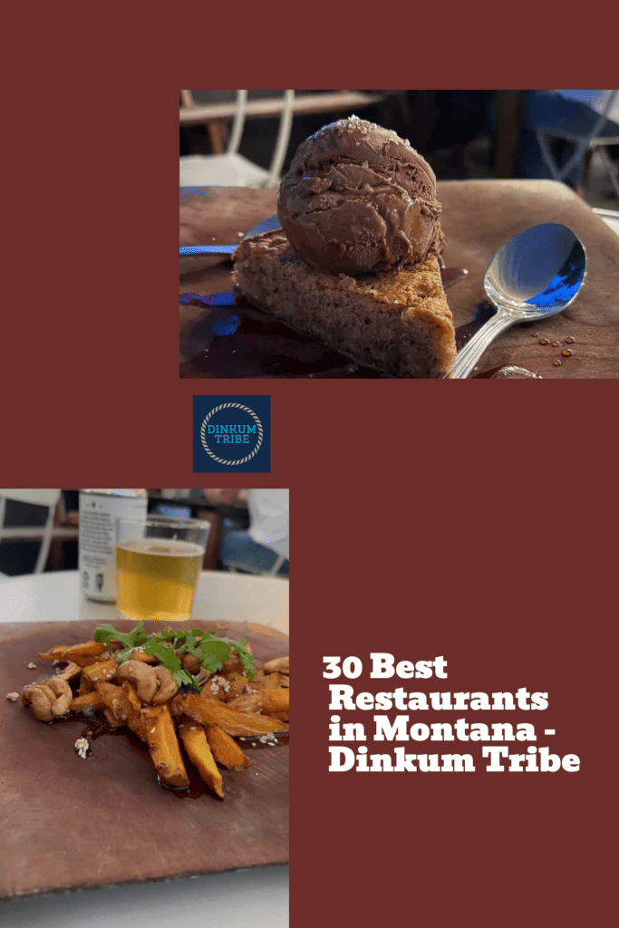 Pinnable collage for best restaurants in Montana