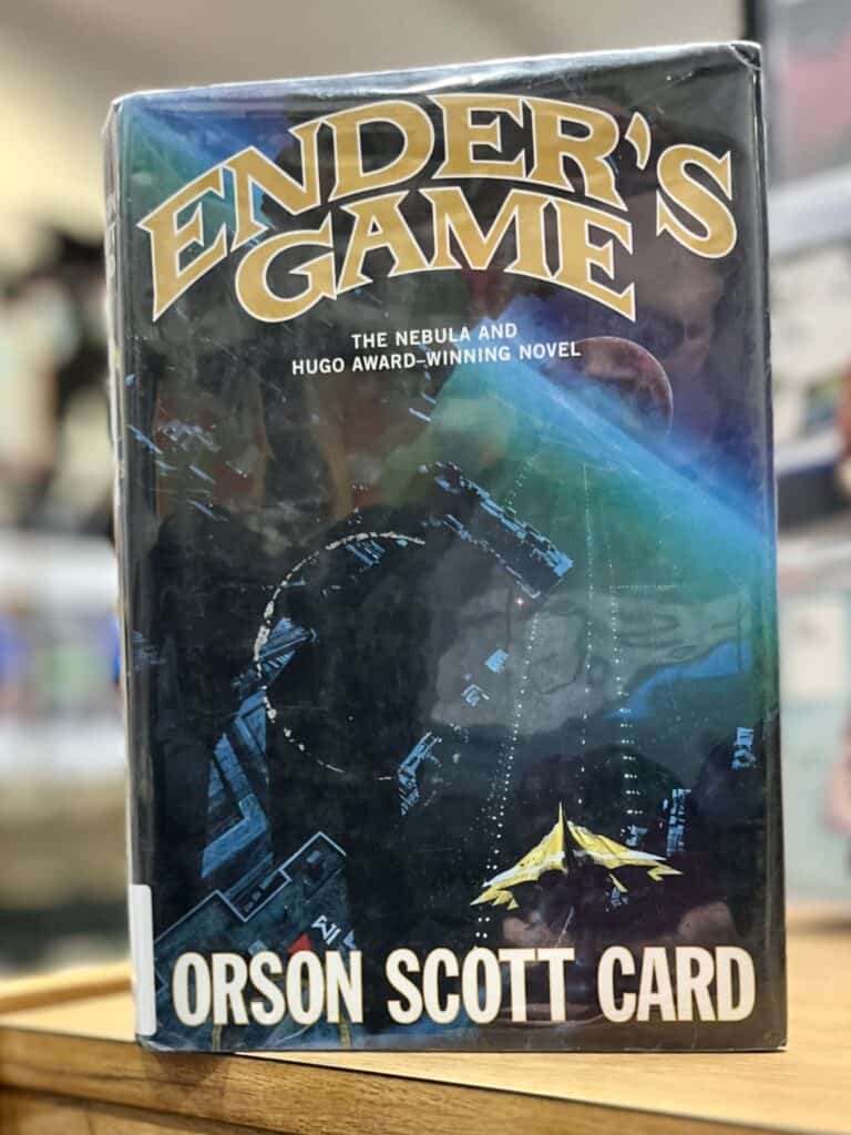 Cover of Ender's Game by Orson Scott Card. Science Fiction books for 5th graders.