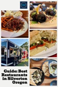 Pinnable image for best restaurants Silverton Oregon.