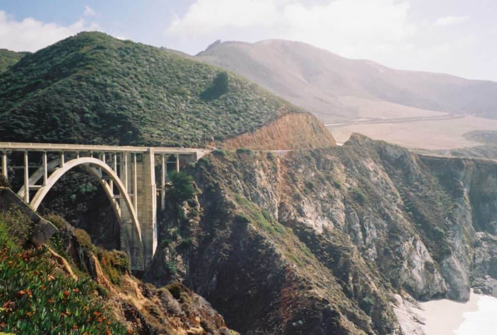 PCH relies on a historic bridge to cross an arroyo near the California Coastal National Monument.