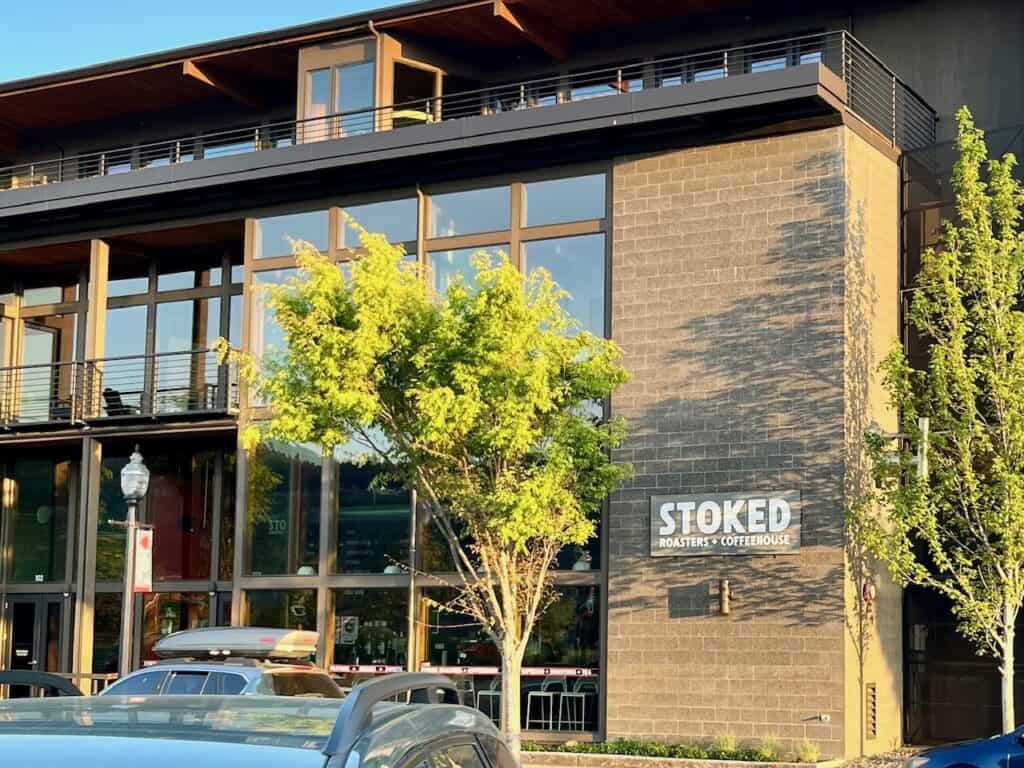 Facade of Stoked Coffee and Roaster in Hood River