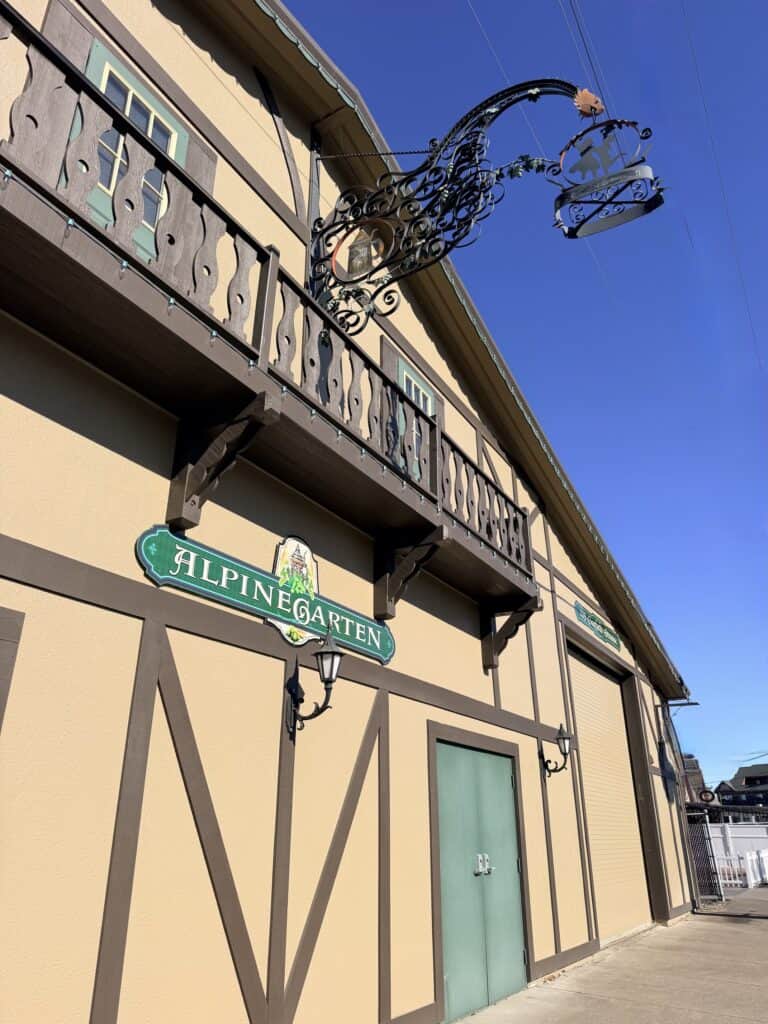 The Alpinegarten building at Mt. Angel Oktoberfest.