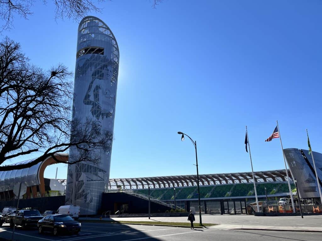 University of Oregon Track and Field arena