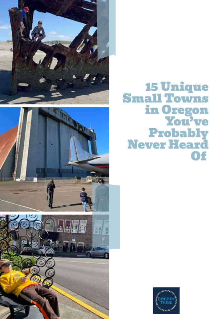 Unique small towns in Oregon pinnable image