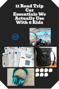 Pinnable image for road trip essentials kids