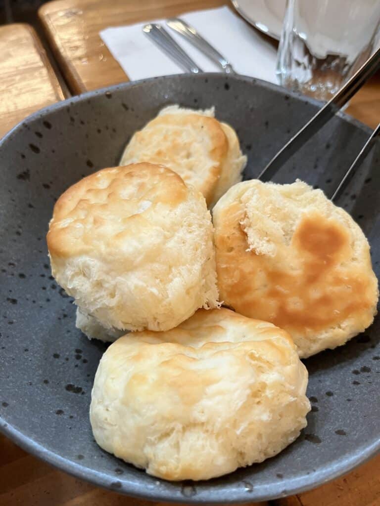 Biscuits in a dish