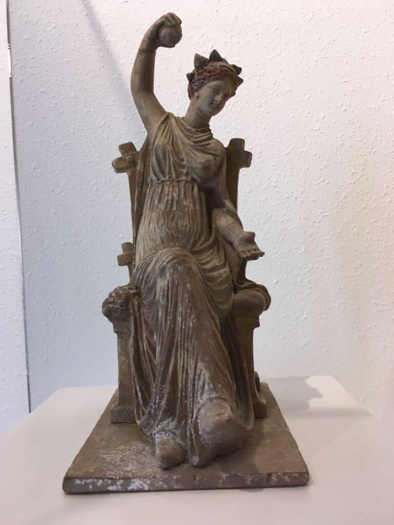 Greek tanagra statue at the Maryhill Museum.
