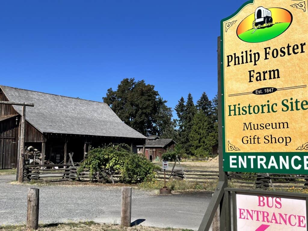 Sign for Philip Foster Farm