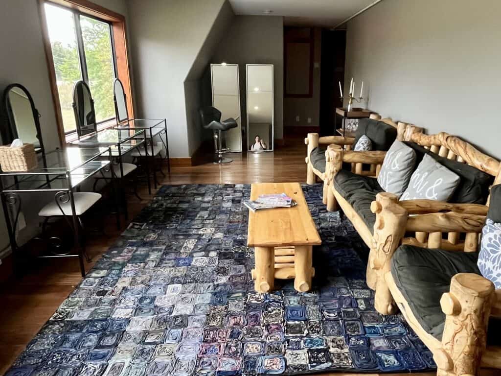 Third floor lounge at the Circle S Ranch.