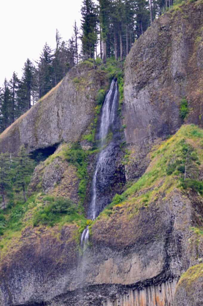 Waterfall off the highway in the Columbia River Gorge