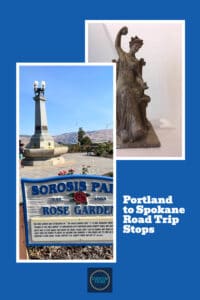 Pinnable image for Portland to Spokane road trip stops