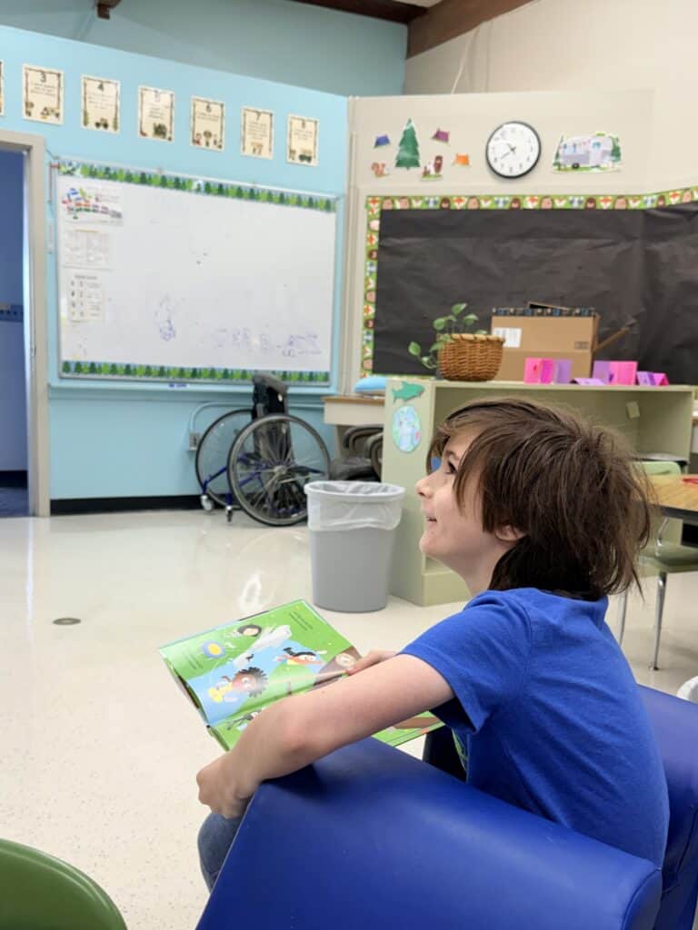 My son loves the flexible seating options in the LRC at our school.
