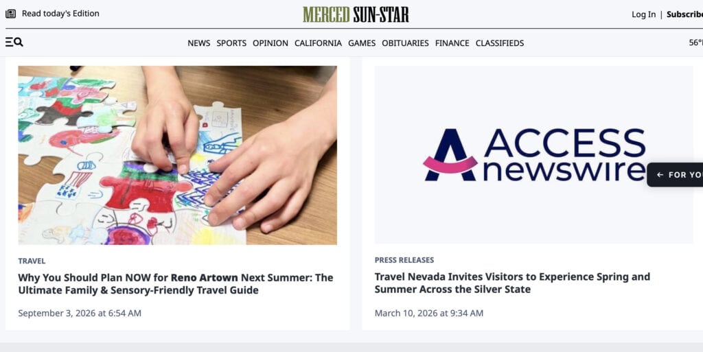 Merced Sun-Star Travel section