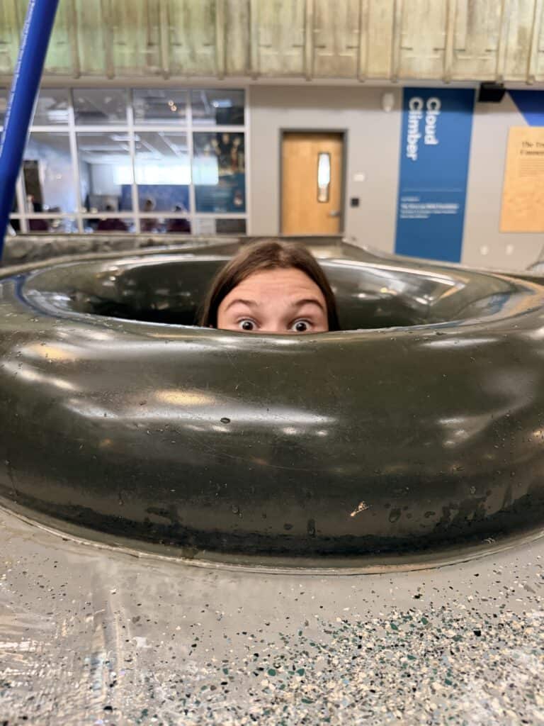 Our daughter enjoyed the Truckee Connects exhibit, and had fun with the kid-friendly features, even as an adult.