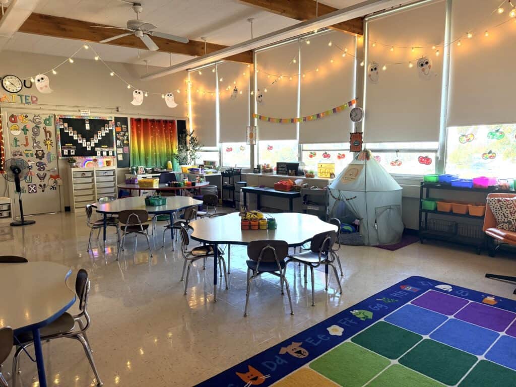 Kindergarten classroom. 