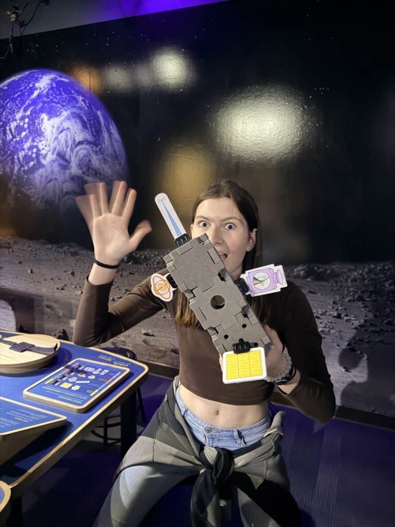 Our teen daughter loved building and testing a model of the Project Hail Mary spaceship.